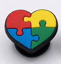 Puzzle Heart Charm